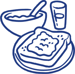 icons-breakfast-food-blue